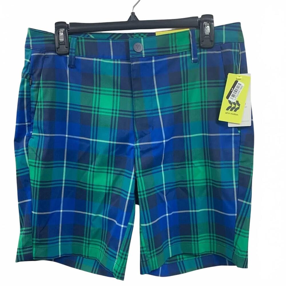 NEW ALL IN MOTION men's quick dry moisture wicking secure pocket golf shorts in